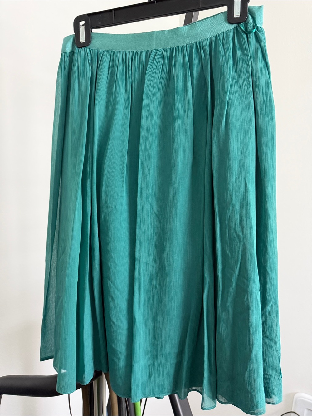 J. Crew Teal A-Line Pleated Skirt